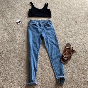 EUC Levi's 721 High Rise Skinny Jeans Sz 27